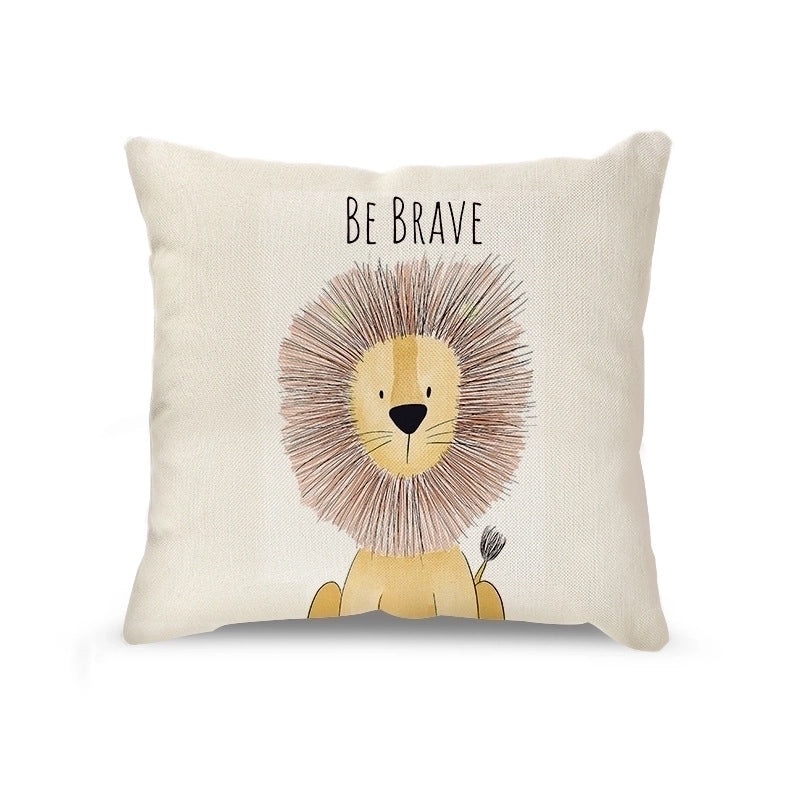 Chinoiserie Style Linen Animal Print Pillow Covers for Vacation Home Decor | Home Decor Pillows