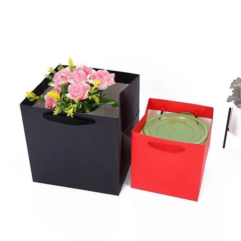 Vintage Solid Color Paper Gift Bags for Festivals | Party Supplies