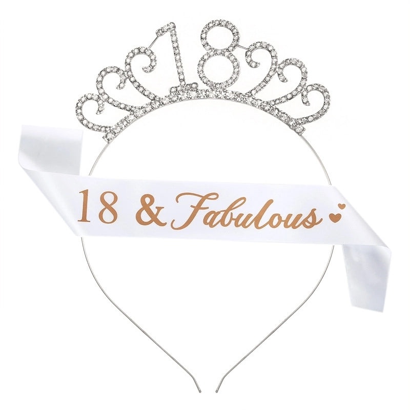 Stylish Alphabet Number Alloy Hair Band with Rhinestone Inlay 1 Set|Hair Accessories