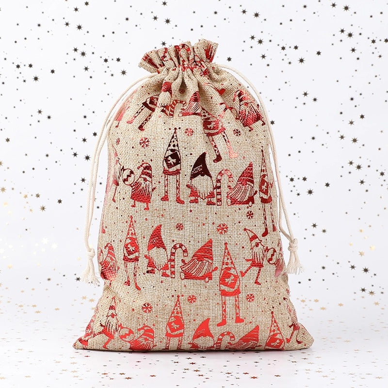 Christmas Tree Santa Claus Snowflake Gift Bags Festive Cloth Wrapping Supplies for Daily Holiday Use|Gift Wrapping Supplies