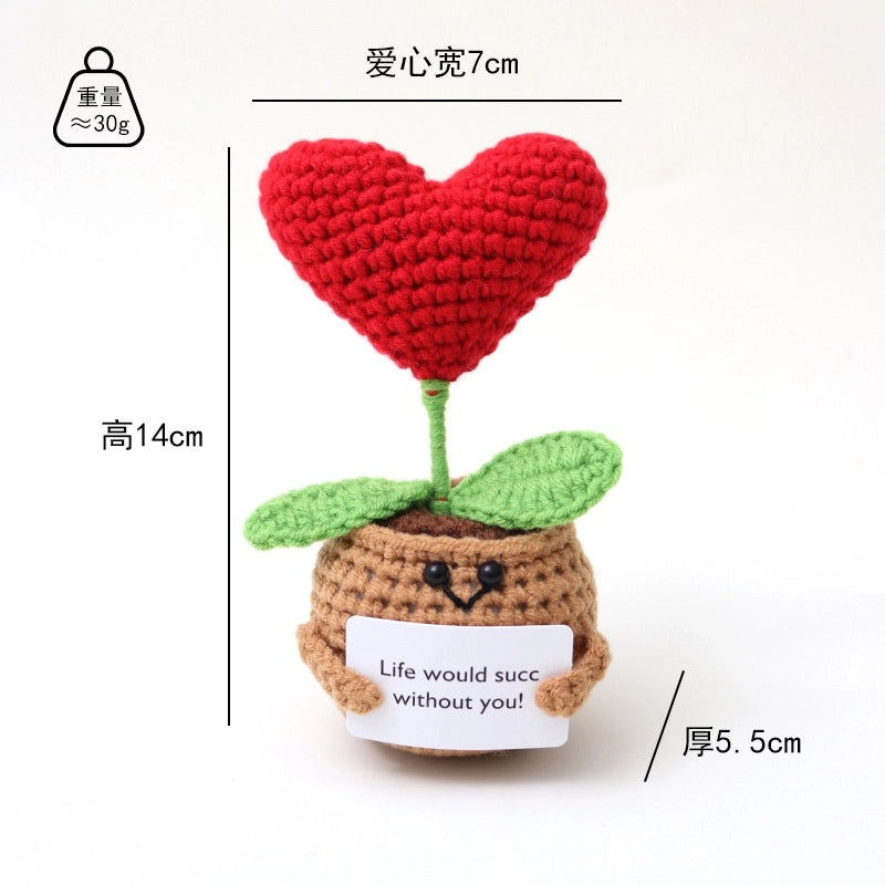 Adorable Fruit and Heart Shaped Floral Yarn Decor for Everyday Table Accents|Home Decor & Table Accessories