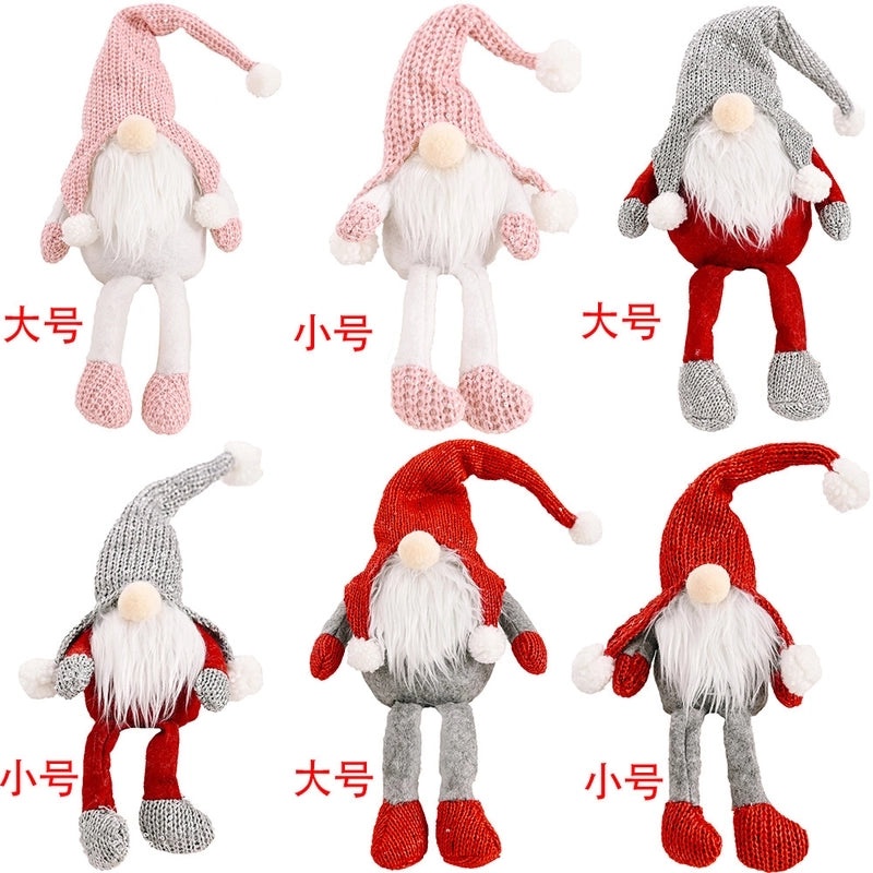 Red-Haired Forest Old Man Hanging Legs Ornament Christmas Decoration|Christmas Ornaments & Decorations