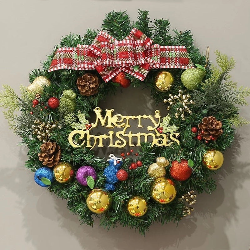 Christmas Rattan Garland 40CM 50CM 60CM Festive Decoration Exported to Japan and Korea|Home & Garden > Seasonal Decorations > Christmas Decor
