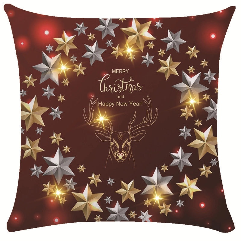 Festive Snowflake Throw Pillow Cover for Couch & Sofa | Home Decor Ornaments