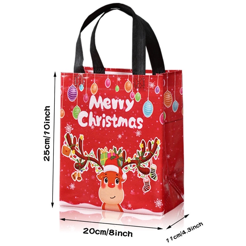 Christmas Gift Bag Non-woven Hot-pressed Coated Printable Logo Eco-friendly Shopping Bag | Gift Bags & Packaging