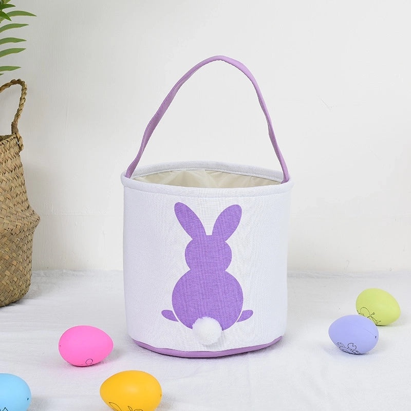 Minimalist Easter Rabbit Cloth Basket for Daily Use | Home Decor & Seasonal Accessories