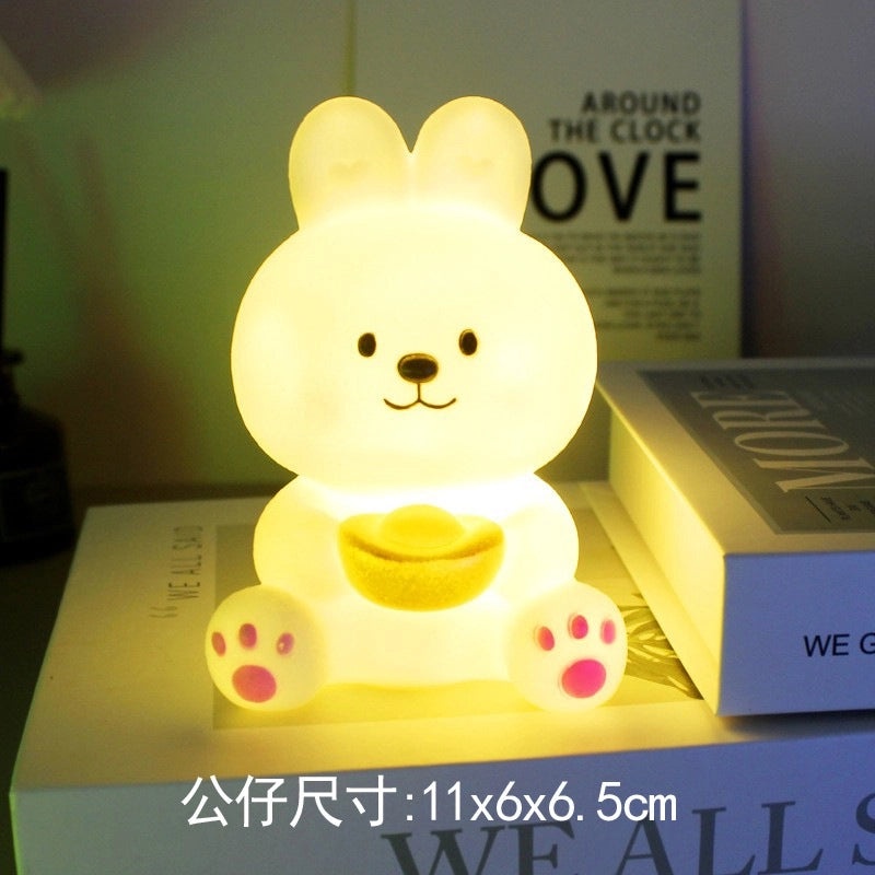 Adorable Bear and Duck Vinyl Night Lights for Indoor Birthday Decor|Home Decor Lighting