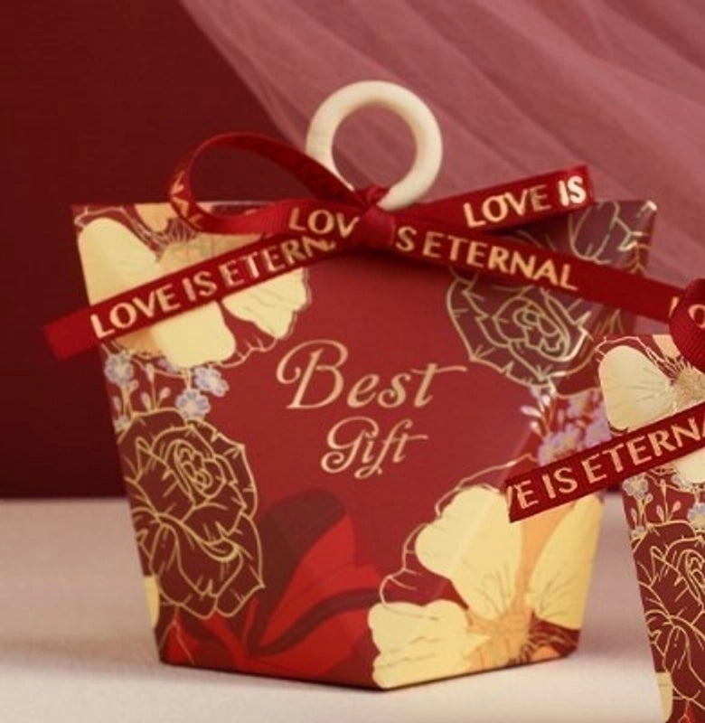 Floral Letter Paper Gift Bags for Wedding Banquets|Wedding Accessories