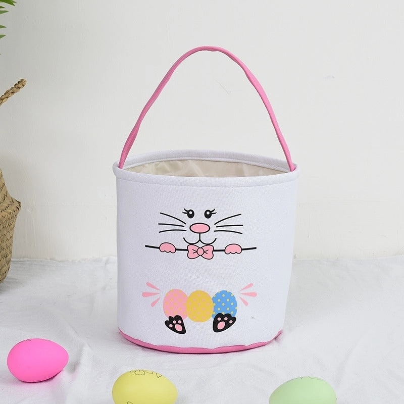 Minimalist Easter Rabbit Cloth Basket for Daily Use | Home Decor & Seasonal Accessories