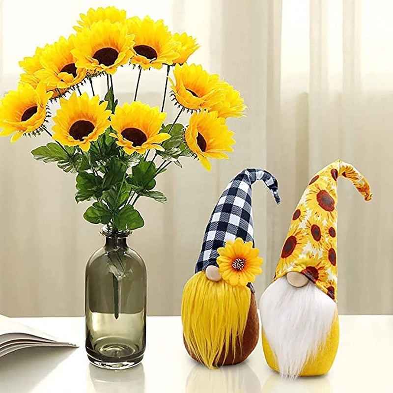Sunflower Plush Faceless Doll with Beard Decoration|Home Decor