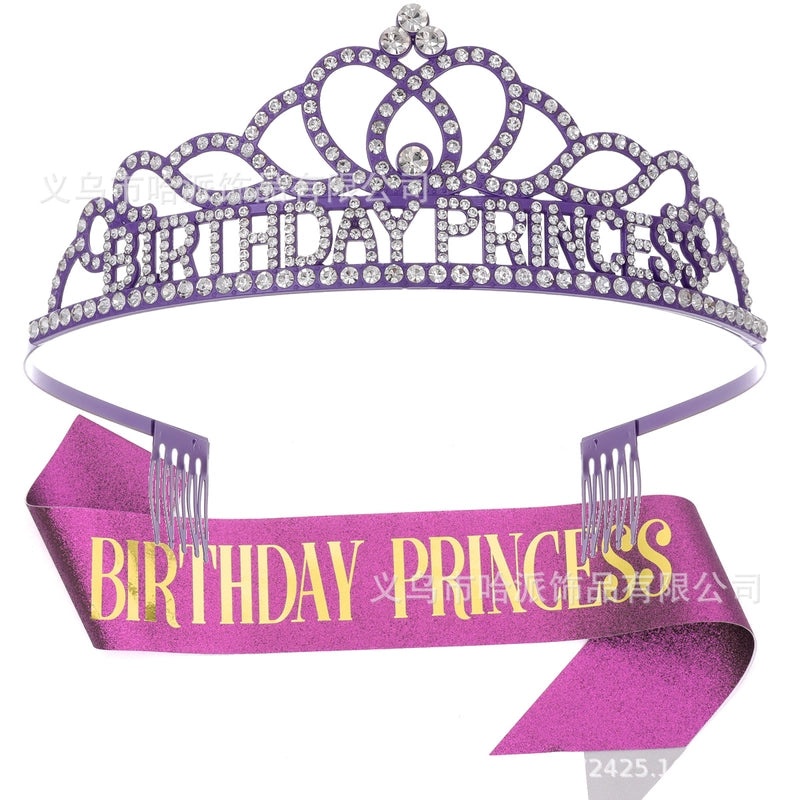 Birthday Princess Crown Jewelry Alloy Birthday Accessories|Jewelry & Accessories