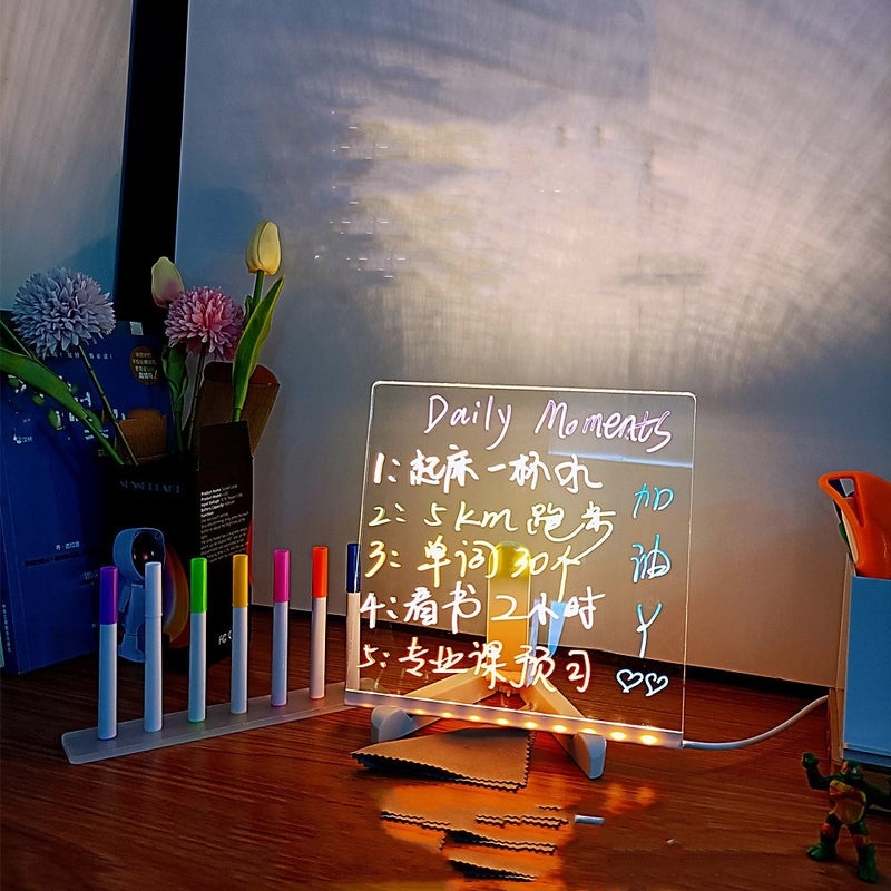 Minimalist Transparent Acrylic Indoor Night Light Set | Home Decor Lighting