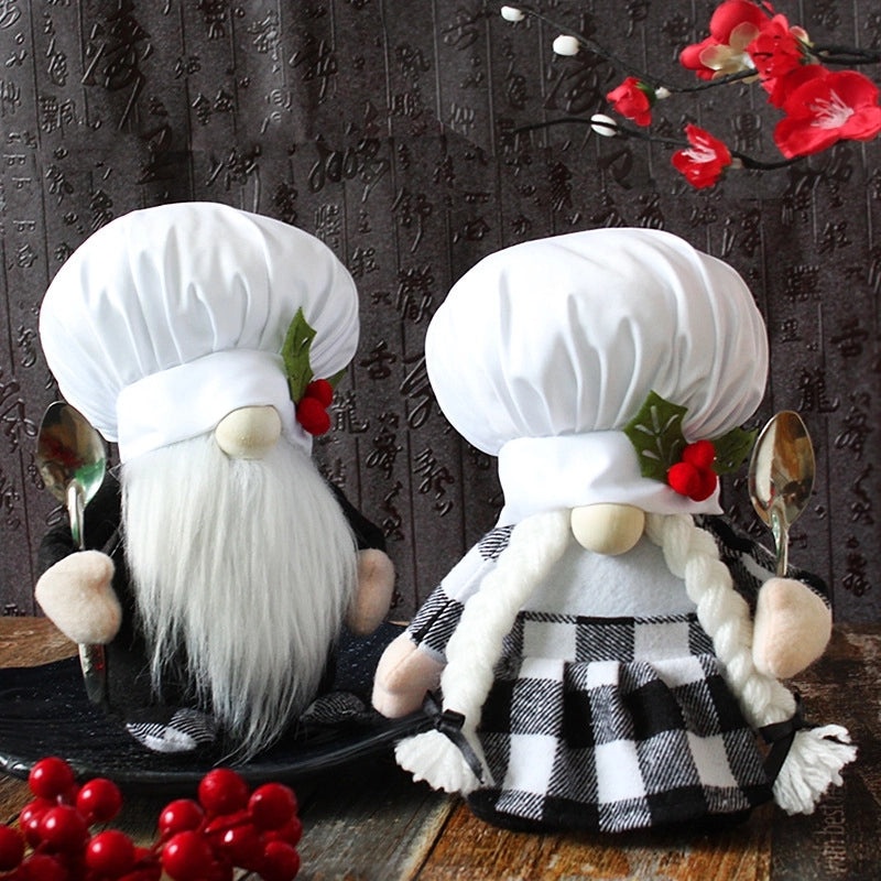 Adorable Gnome Chef Plush Toy Perfect for Festive Decor|Home Decor Plush Toys
