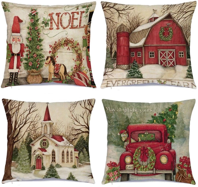 Stylish Cartoon Linen Cushion Covers for Home Decor|Home Textiles & Pillows