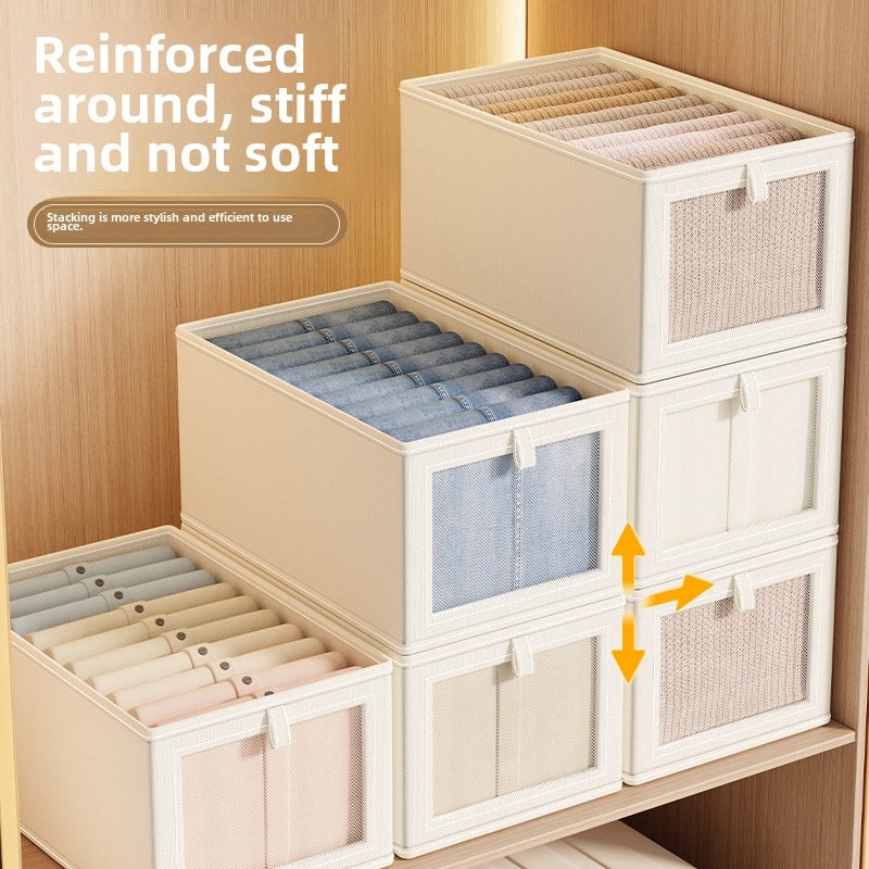 100 Pieces Oxford Cloth Storage Boxes with Lid | Home Storage Organizers