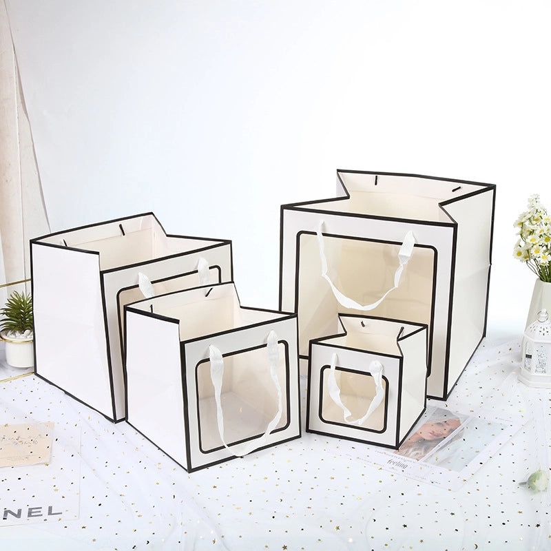 Elegant Minimalist Solid Color Gift Bags for Parties and Festivals | Party Supplies