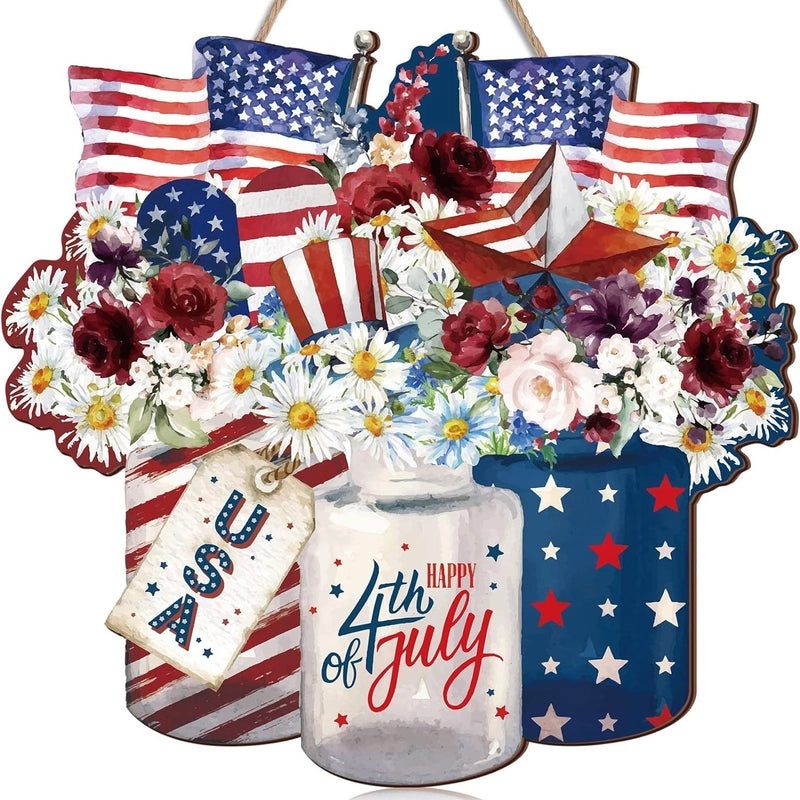 Retro American Flag Wooden Decor for Independence Day|Home Decor