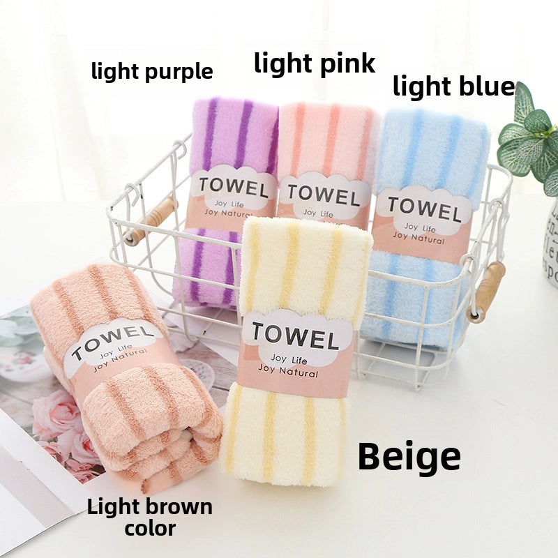 Soft Coral Fleece Bath and Face Towel | Home & Bath Textiles