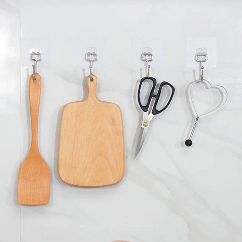 Minimalist Solid Color PVC Wall Hooks|Home Organization Accessories