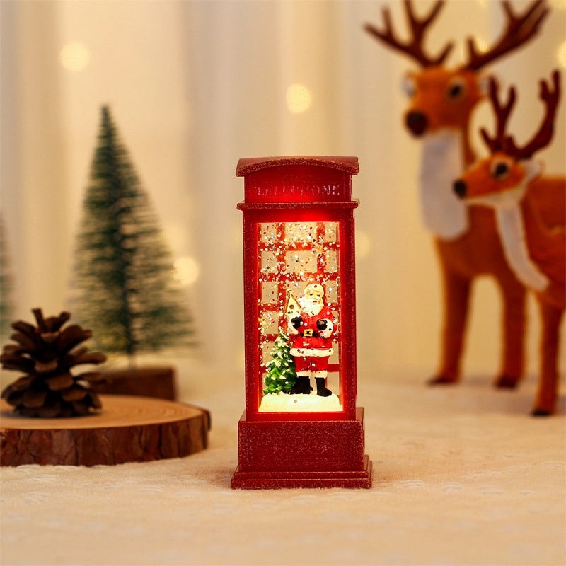 Vintage Telephone Booth Oil Lamp Christmas Decoration|Home Decor & Lighting