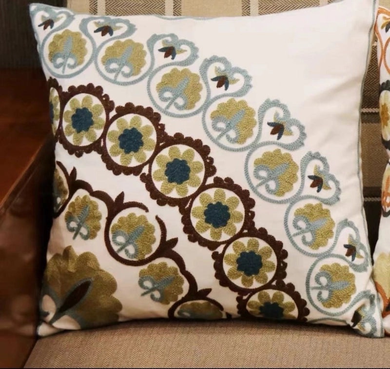 Tropical Floral Cotton Pillow Covers for Vacation Vibes|Home Decor & Bedding