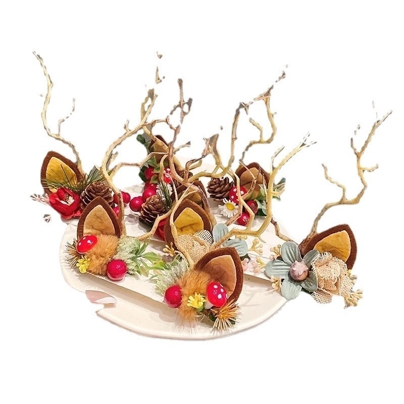 Festive Resin Antler Hairpin for Daily Wear|Hair Accessories