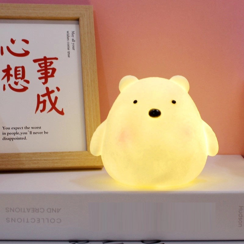 Adorable Bear and Duck Vinyl Night Lights for Indoor Birthday Decor|Home Decor Lighting