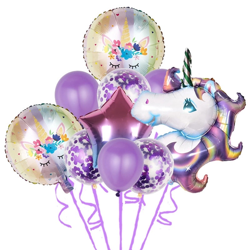 Birthday Celebration Aluminum Foil Balloons 10 pcs | Party Supplies Balloons