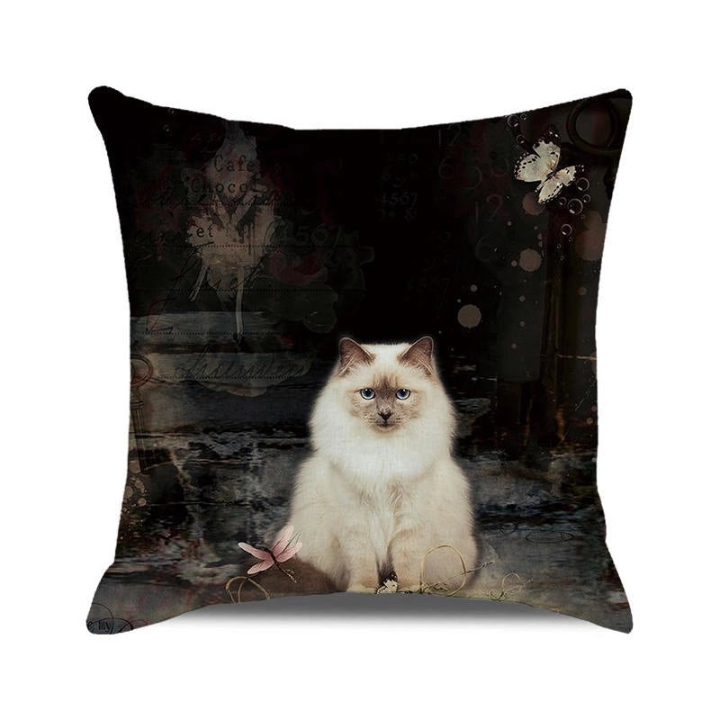 Halloween Cartoon Letter Dog Cat Plush Pillow Cushion for Couch Sofa|Home Decor