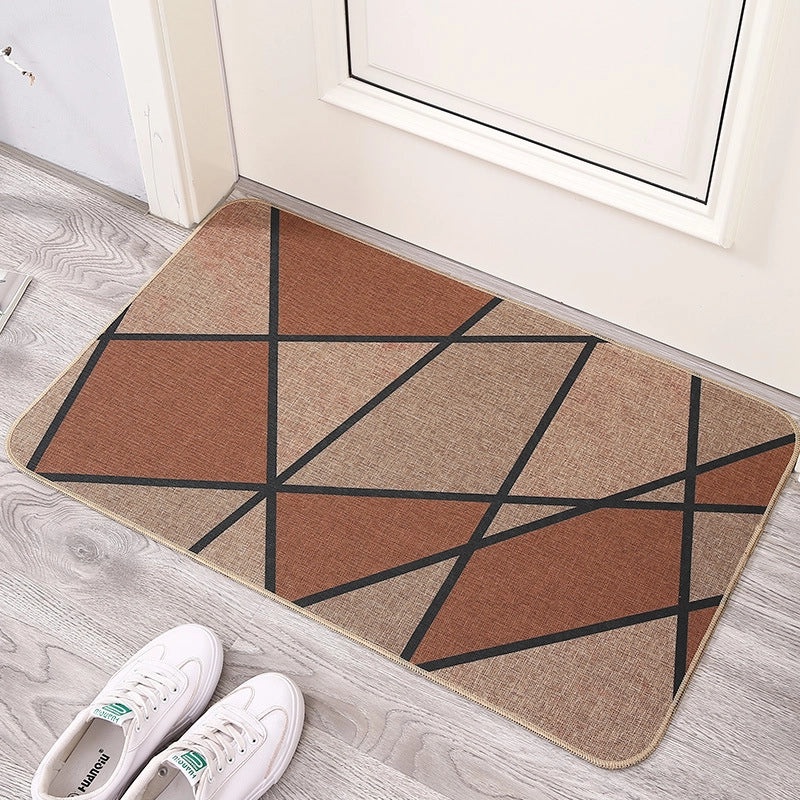 Saber Pattern Non-Slip Rubber Bathroom Mat Absorbent Entrance Floor Mat|Home & Living - Bathroom Accessories