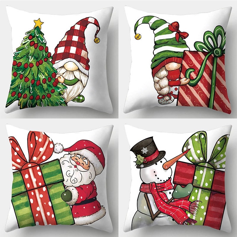 Christmas Minimalist Santa & Snowman Pillow Cases | Home Decor & Accessories