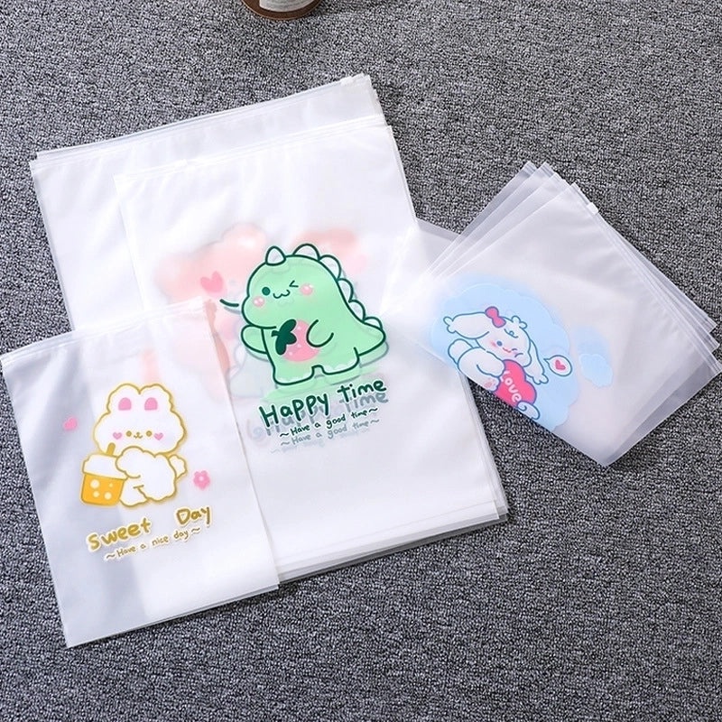 Adorable Cartoon Patterned PE Storage Bag for Daily Use|Home Storage & Organization