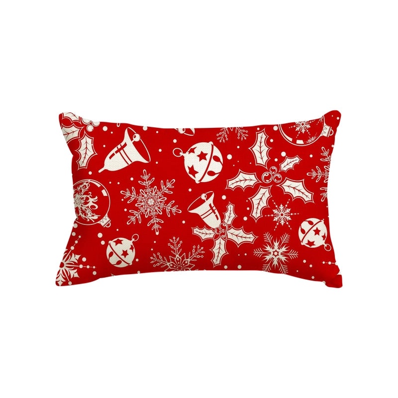 Christmas Holiday Linen Pillow Covers for Couch & Sofa | Home Decor