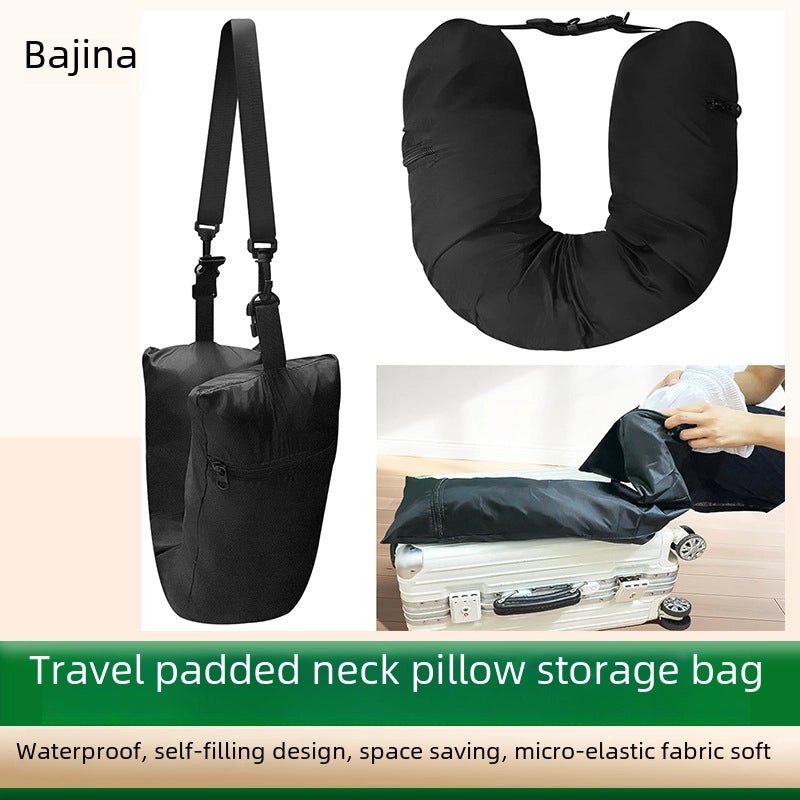 Travel Neck Pillow with Padded Pillowcase | Travel Accessories