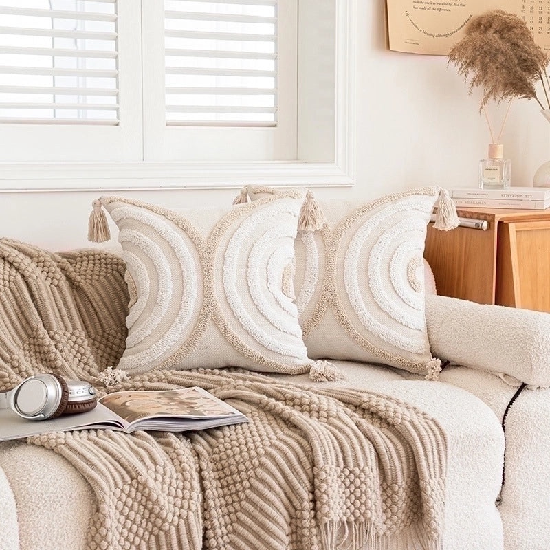 Tropical Solid Color Polyester Cotton Pillow Covers|Home Decor Pillows