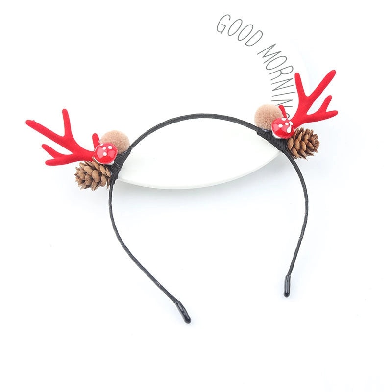 Festive Reindeer Antler Hair Clip for Christmas | Holiday Hair Accessories