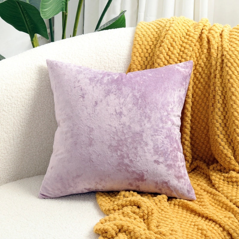 Simple Solid Color Polyester Pillow Covers|Home Decor & Bedding Accessories