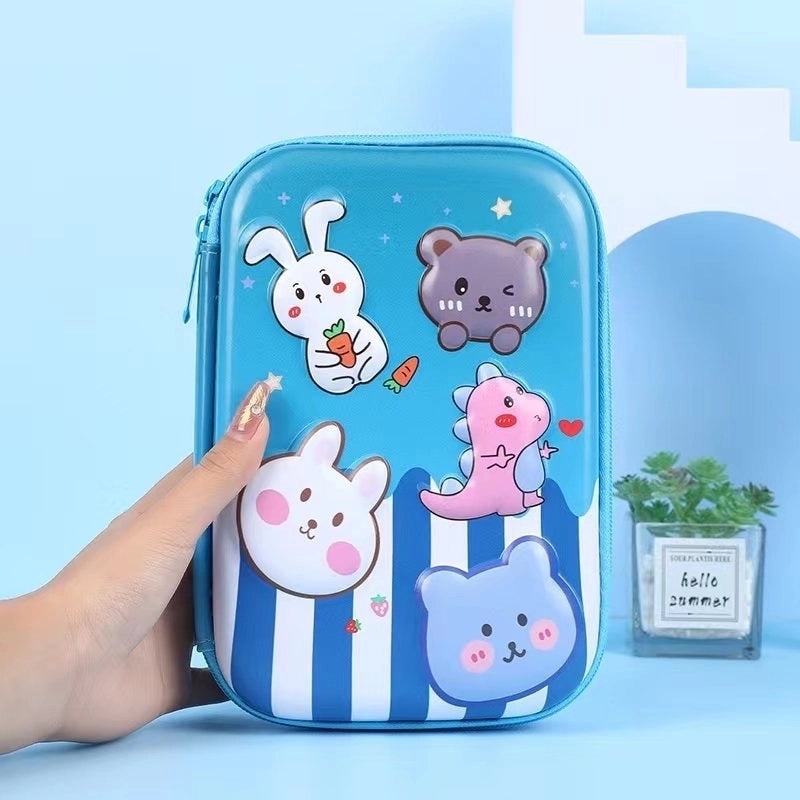 Cute EVA PU Cartoon Pencil Case for School Supplies | School Stationery