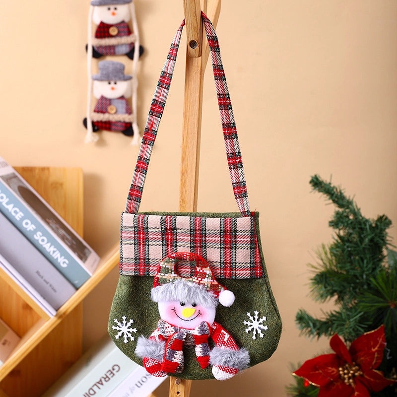 Christmas Festive Gift Bags with Santa Claus, Snowman & Elk Design | Holiday Party Supplies