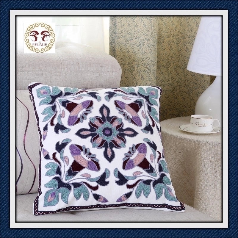 Tropical Floral Cotton Pillow Covers for Vacation Vibes|Home Decor & Bedding