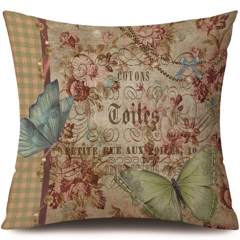 Trendy Animal and Floral Linen Pillow Covers|Home Decor Pillows