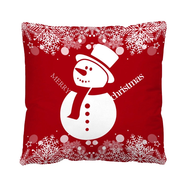 Christmas Plush Pillow Covers with Santa Claus & Christmas Tree Design | Home Decor & Sofa Accessories