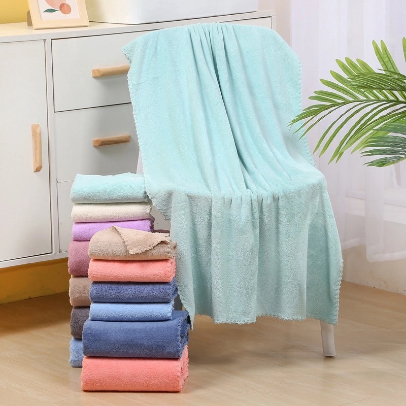 Soft Absorbent Adult & Baby Bath Towels Non-Cotton Coral Fleece Set for Boys and Girls|Home & Bath Textiles