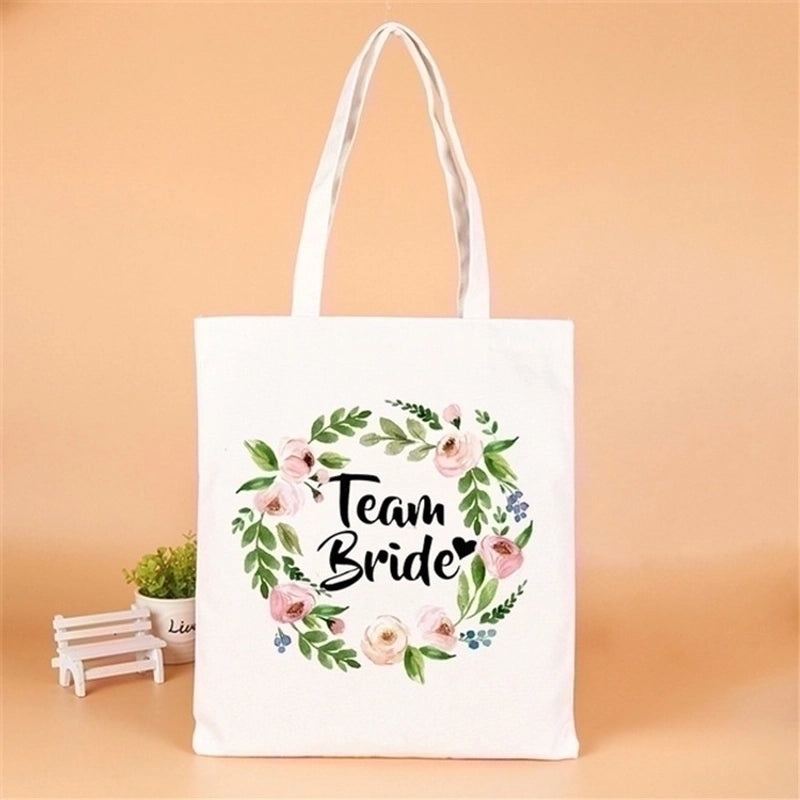 Personalized Linen Party Gift Bags with Letter Design|Party Supplies & Gift Wrapping