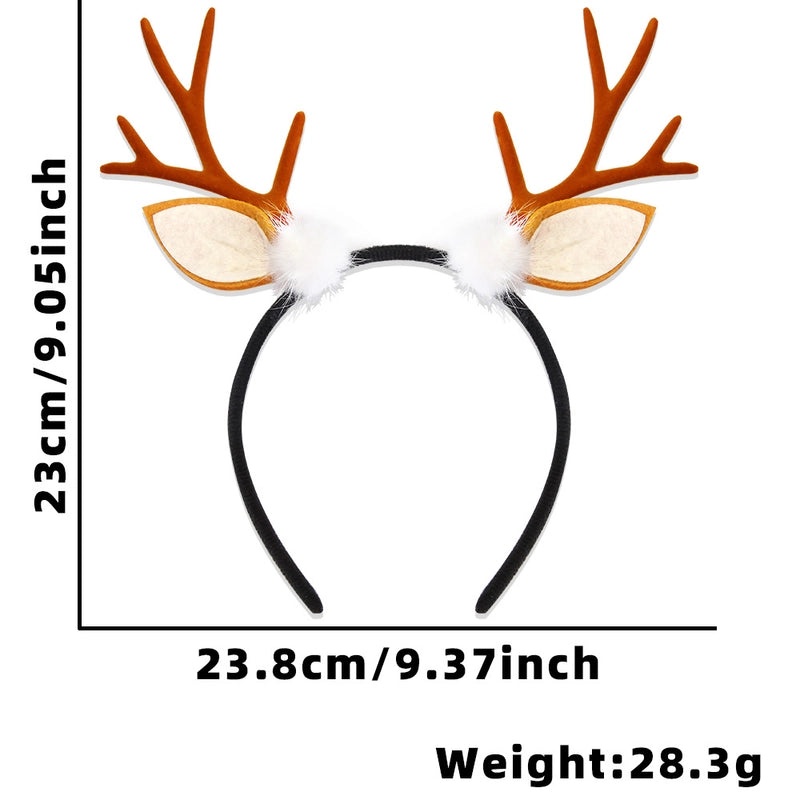 Christmas Reindeer Antlers Hair Band for Party Costume Props | Festival Accessories