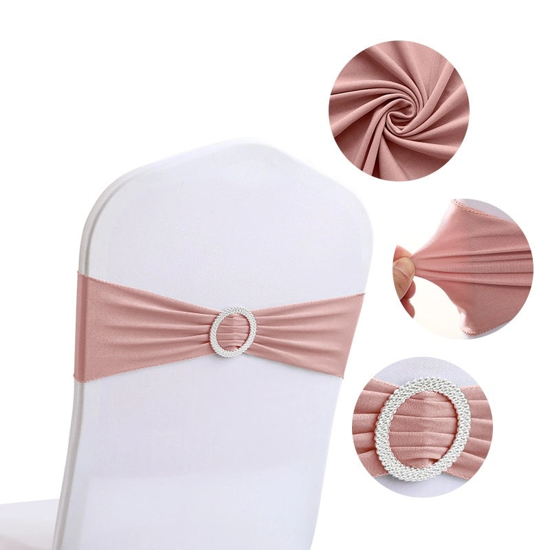 Elegant Solid Color Polyester Chair Cover for Weddings and Events|Home Decor & Furniture Accessories