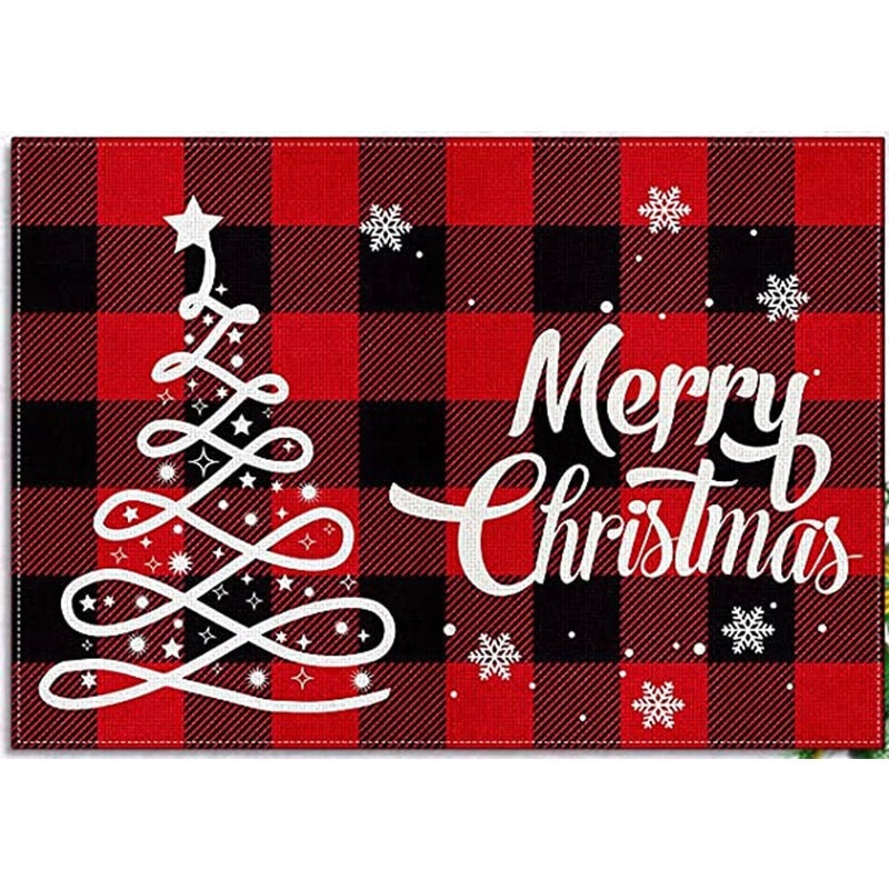 Vintage Cotton Linen Christmas Tree Letter Decoration|Home & Garden > Holiday Decor > Christmas Decorations