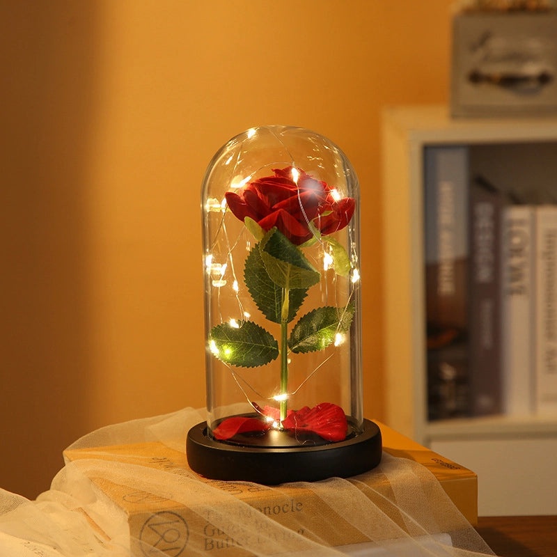 Sweet Pastoral Rose Plastic Indoor Decoration for Christmas and Valentine's Day | Home Decor