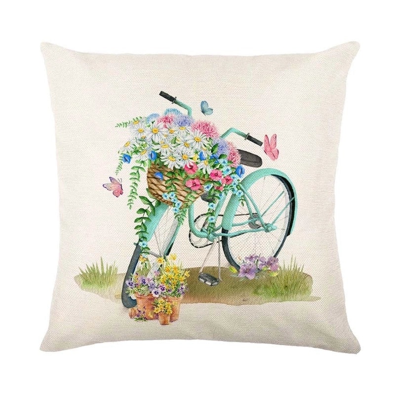 Summer Linen Pillow Covers in Minimalist Color Block Design|Home Decor Pillows