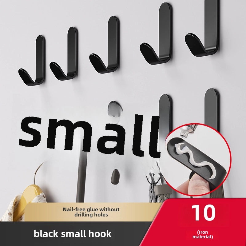 Strong Adhesive Hook Punch-Free Wall Mount Seamless Hanging Hook for Bathroom Kitchen Door | Home Storage & Organization